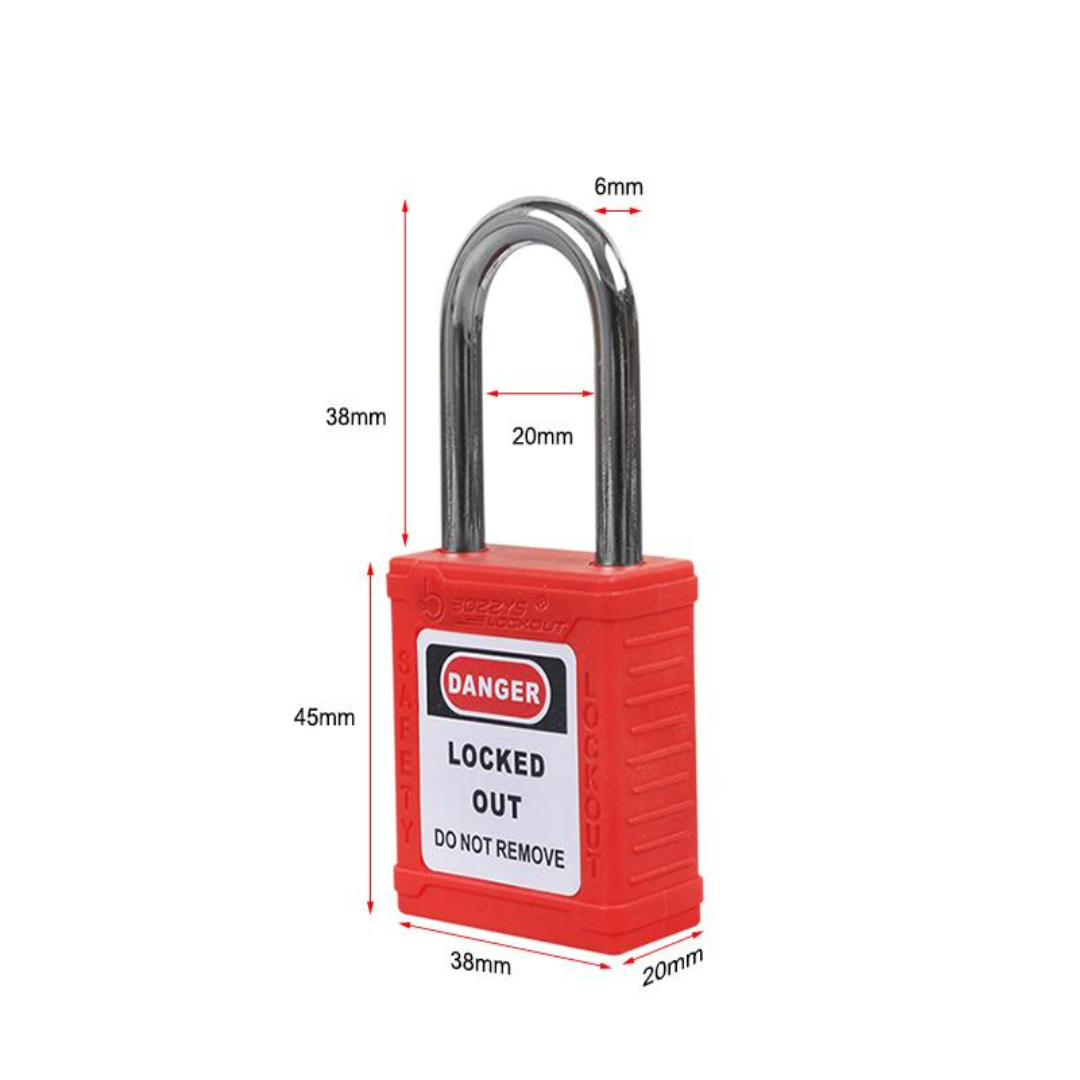 Steel Shackle Safety  Padlock