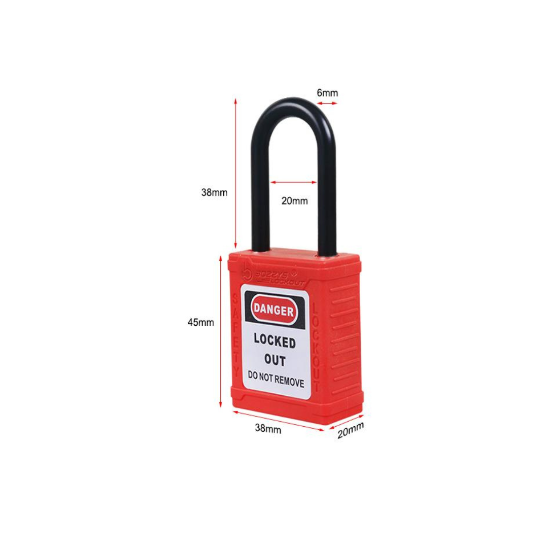 Nylon Shackle Safety  Padlock